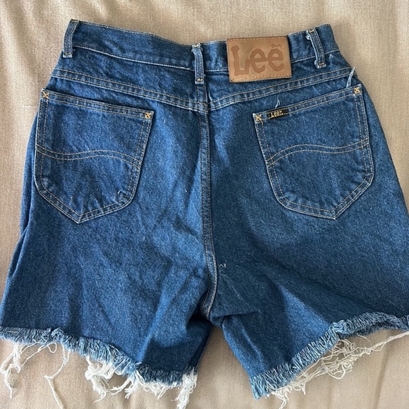 Lee Dark Wash Denim Shorts - Picture 2 of 3